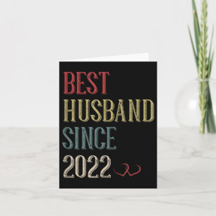 Tarjeta Mejor Esposo 2022 3 años Tercer aniversario Boda F