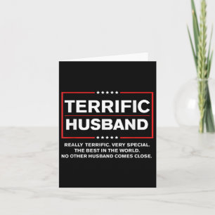 Tarjeta Mejor Esposo Trump 2024 - Divertido Esposo increíb