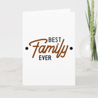 Tarjeta Mejor Familia de Todos los Tiempos