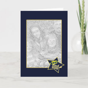 Tarjeta Mejor fotograma de la estrella de papá (alto)