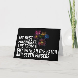 Tarjeta Mejor fuegos artificiales divertidos pirotécnicos