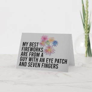 Tarjeta Mejor fuegos artificiales Funny Pirrotécnico 4 de 