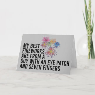 Tarjeta Mejor fuegos artificiales Funny Pirrotécnico 4 de 