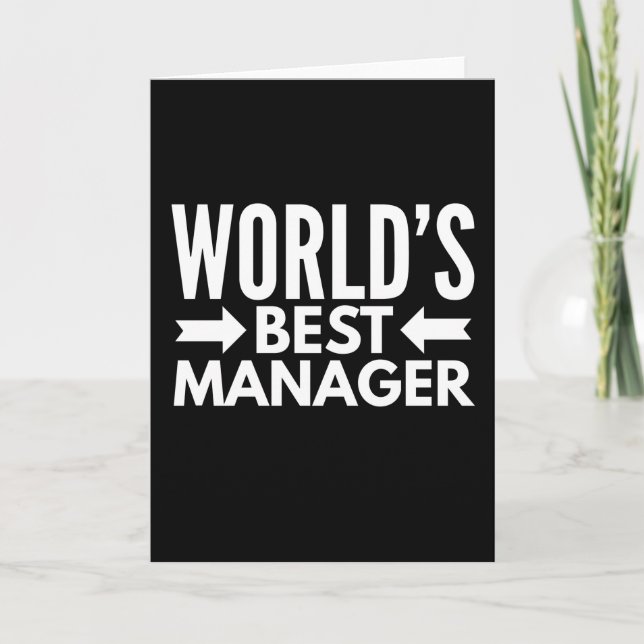 Tarjeta Mejor Gerente del Mundo (Anverso)