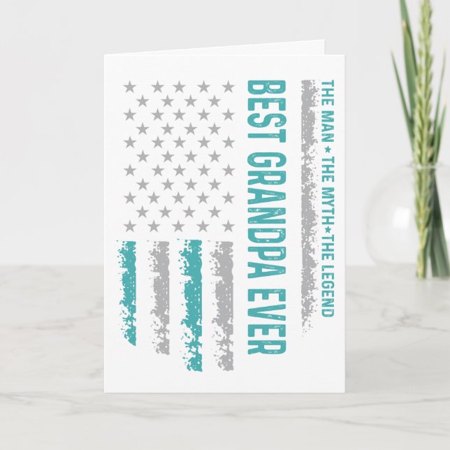 Tarjeta Mejor Gradnpa Ever (Anverso)