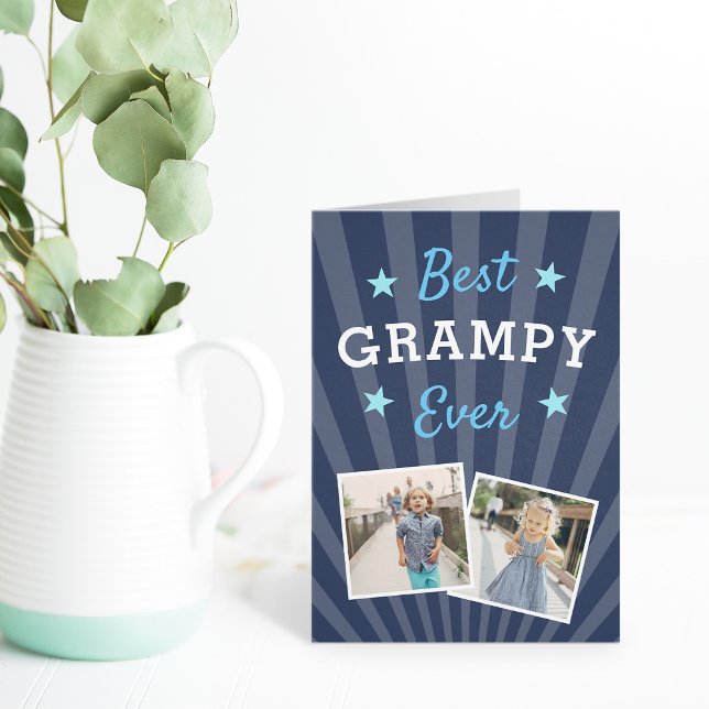 Tarjeta Mejor Grampy | Foto del Día del Padre (Subido por el creador)