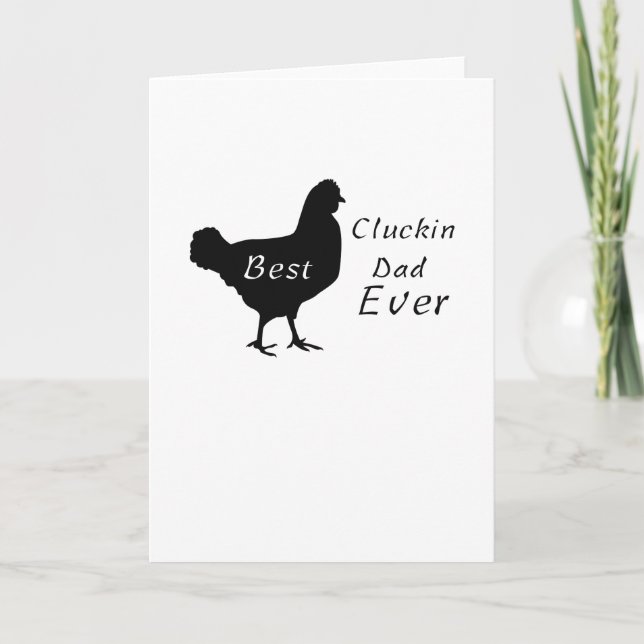 Tarjeta Mejor Granja de Pollos del Día del Padre del Ever  (Anverso)