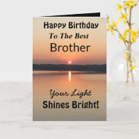 Mejor Hermano Tu Luz Brilla Abundante Cumpleaños
