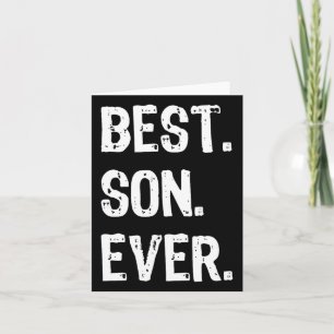 Tarjeta Mejor Hijo Divertido Familia Genial