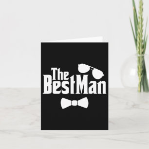 Tarjeta Mejor Hombre Amigos Groom Novia Boda Pareja Bachel