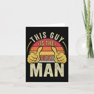 Tarjeta Mejor hombre Boda Groomsmen Funny Bridal Bach
