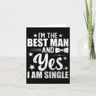 Tarjeta Mejor hombre Boda Groomsmen Gracioso soltero P