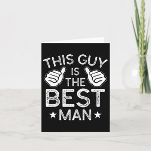 Tarjeta Mejor hombre Boda Groomsmen Gracioso soltero P