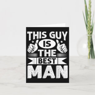 Tarjeta Mejor hombre Boda Groomsmen Gracioso soltero P