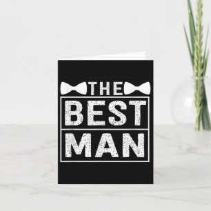Tarjeta Mejor hombre Boda Groomsmen Gracioso soltero P
