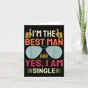 Tarjeta Mejor hombre Boda Groomsmen Gracioso soltero P