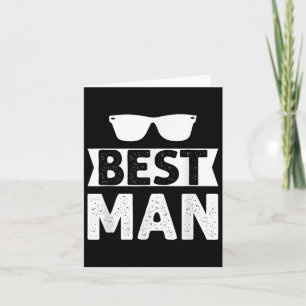 Tarjeta Mejor hombre Boda Groomsmen Gracioso soltero P