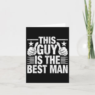 Tarjeta Mejor hombre Boda Groomsmen Gracioso soltero P