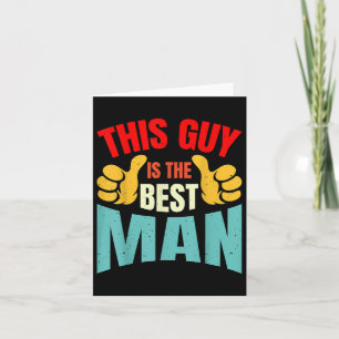 Tarjeta Mejor hombre Boda Groomsmen Gracioso soltero P
