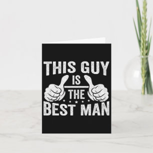 Tarjeta Mejor hombre Boda Groomsmen Gracioso soltero P