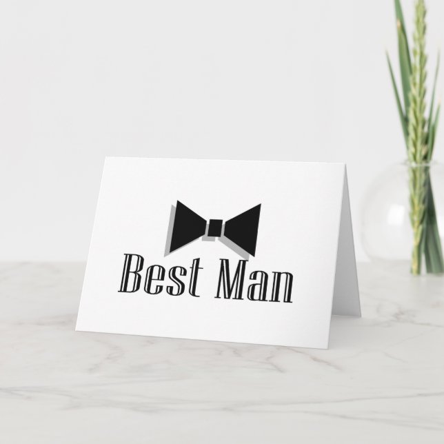 Tarjeta Mejor Hombre (Bow Tie 2) (Anverso)