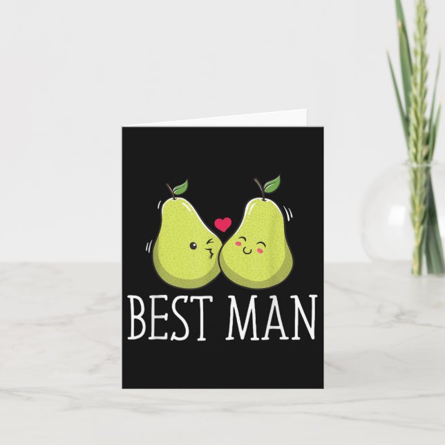 Tarjeta Mejor Hombre Bridesman Groomsmen Mejor Hombre Groo (Anverso)