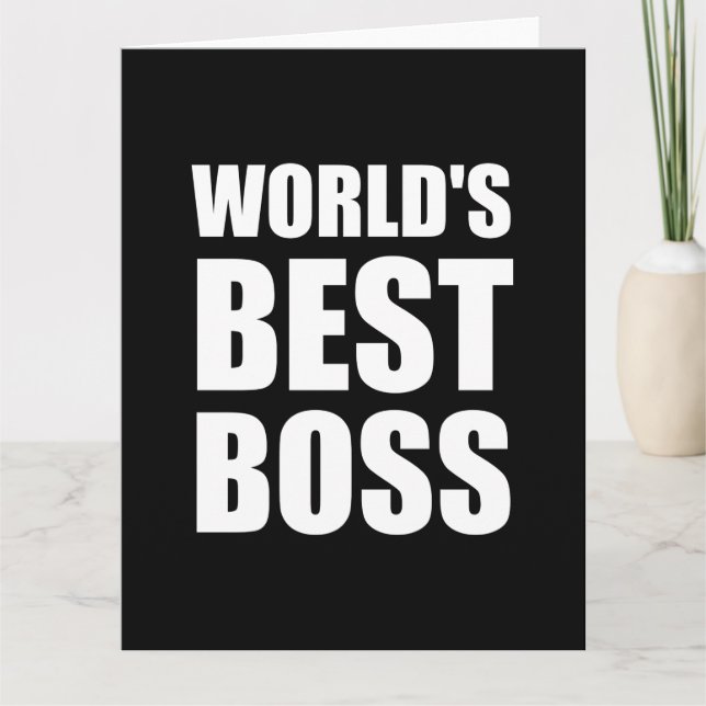 Tarjeta Mejor Jefe del Mundo (Anverso)