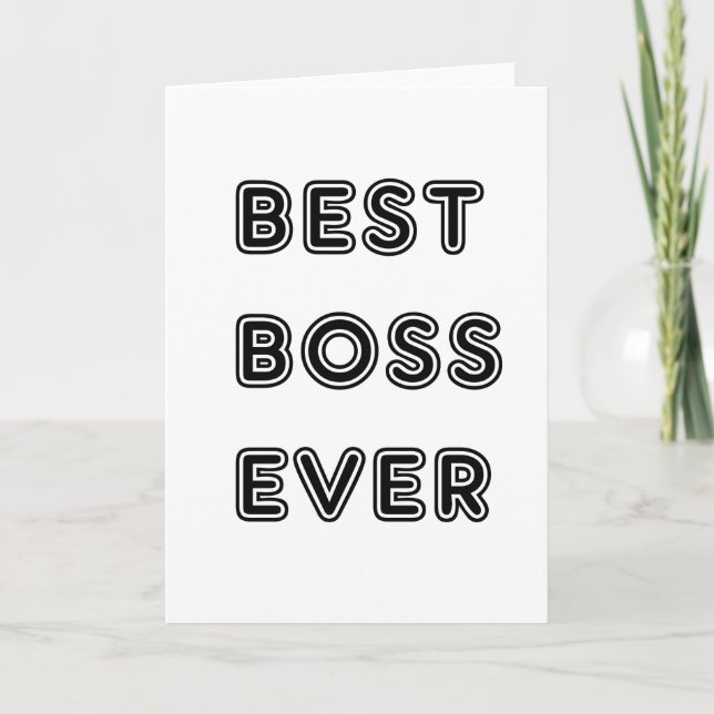 Tarjeta Mejor jefe jamás (Anverso)