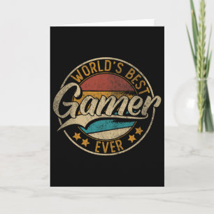 Tarjeta Mejor juego de jugador del mundo para niños