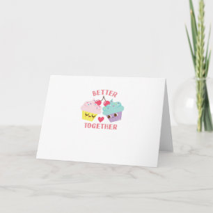 Tarjeta Mejor Juntos Diseño de Corazón Sincero 