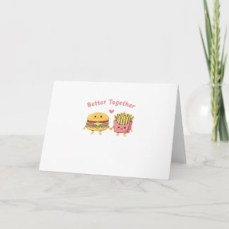 Tarjeta Mejor Juntos San Valentín Monada Adorable Hamburgu