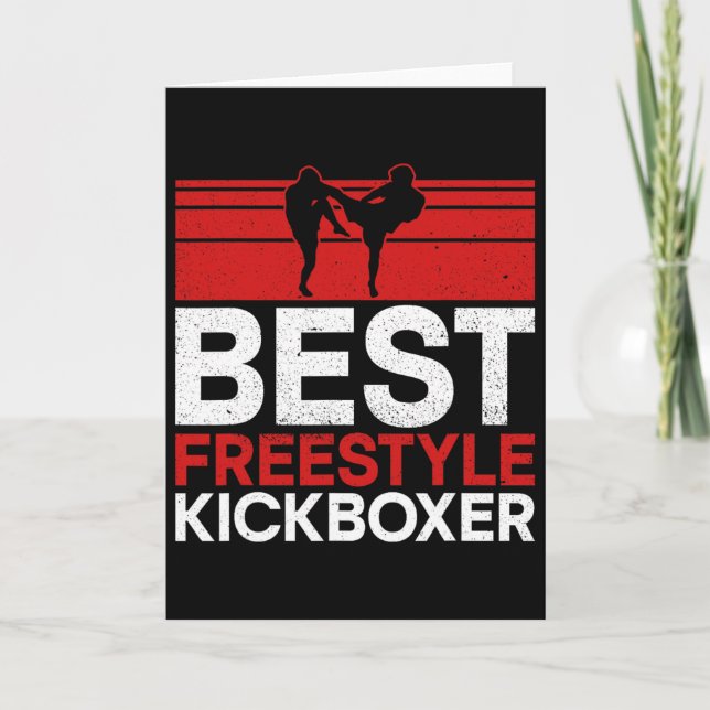Tarjeta Mejor Kickboxer de Freestyle - Material Arts Kickb (Anverso)