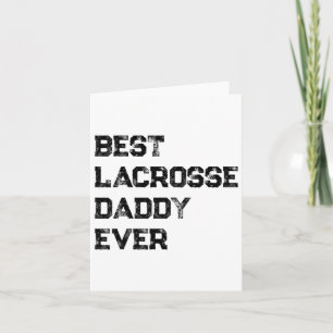 Tarjeta Mejor Lacrosse Daddy - Lacrosse Dad Lacrosse P