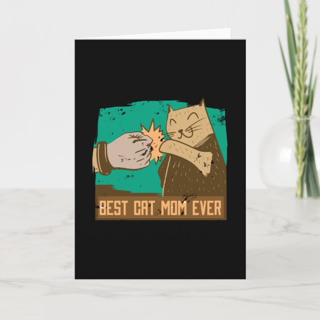 Tarjeta Mejor Madre De Gato (Anverso)