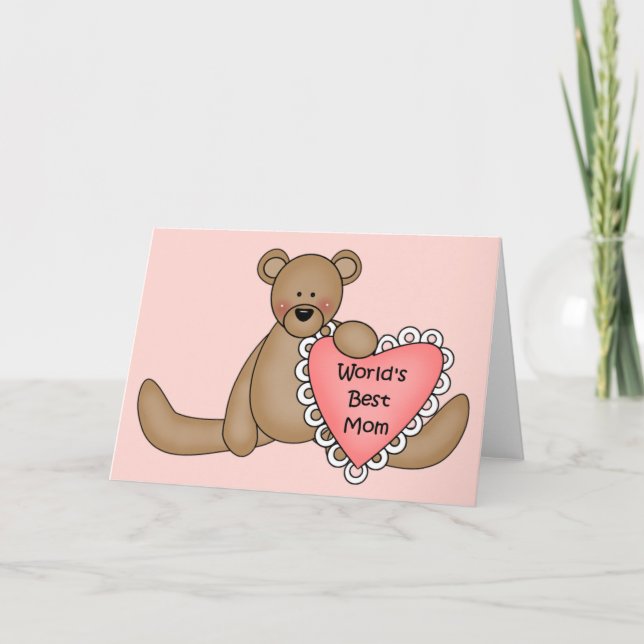 Tarjeta Mejor madre del mundo (Anverso)