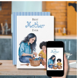 Tarjeta Mejor Madre del Mundo Diseño de Momento de Unión e