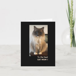 Tarjeta Mejor Madre Gata para el Día de la Madre