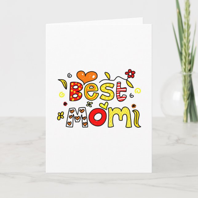 Tarjeta Mejor Mamá (Anverso)
