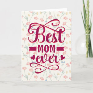Tarjeta Mejor Mamá Con Flores