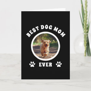 Tarjeta Mejor Mamá de Perro Personalizada con Foto Persona