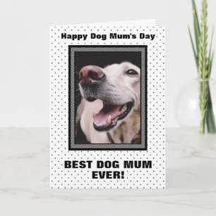 Tarjeta Mejor Mamá de perro Personalizado foto Día de la M