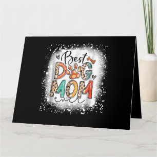 Tarjeta Mejor Mamá de Perro Siempre Blanqueada Día de la M