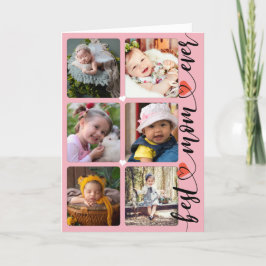 Tarjeta Mejor Mamá del Mundo Collage de Fotos Día de la Ma