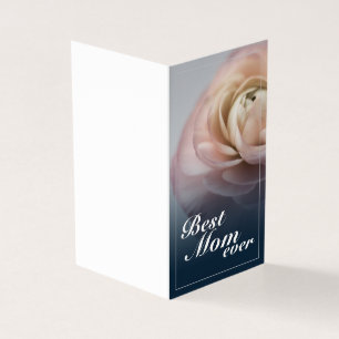 Tarjeta Mejor Mamá del Mundo con Rosa Rosa Grande