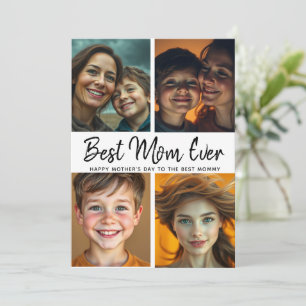 Tarjeta Mejor Mamá del Mundo   Foto Personalizada Día de l