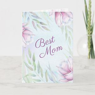 Tarjeta Mejor Mamá, Escritura Inspiradora Día de la Madre
