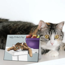 Mejor Mamá Gata Gatito Tabby Dulce Día de la Madre