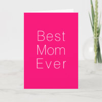 Mejor mamá jamás personalizado de fucsia rosa cali