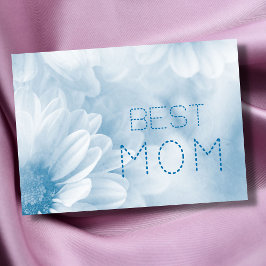 Tarjeta Mejor Mamá mejor mamá del mundo pastel elegante fl