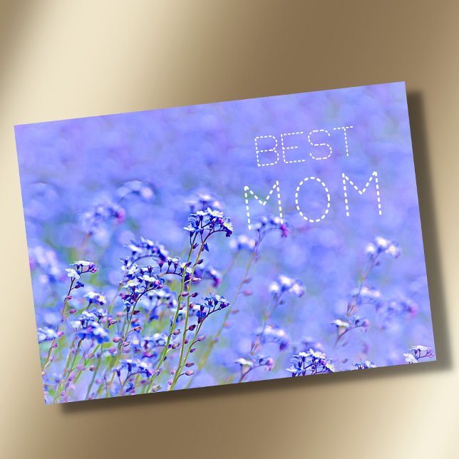 Tarjeta Mejor Mamá mejor mamá del mundo pastel elegante fl (Subido por el creador)